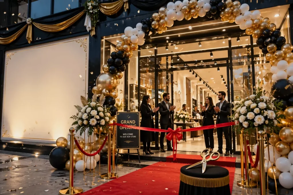 event planner in Islamabad grand opening ceremony ribbon cutting setup